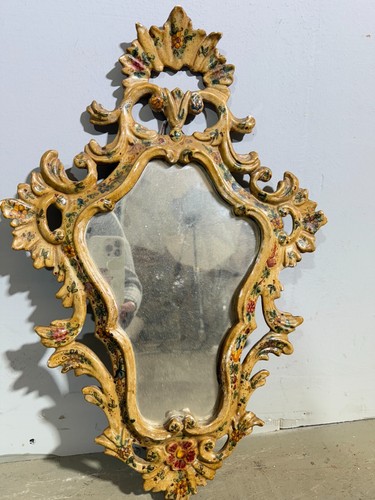 Antica specchiera ceramica - antica,