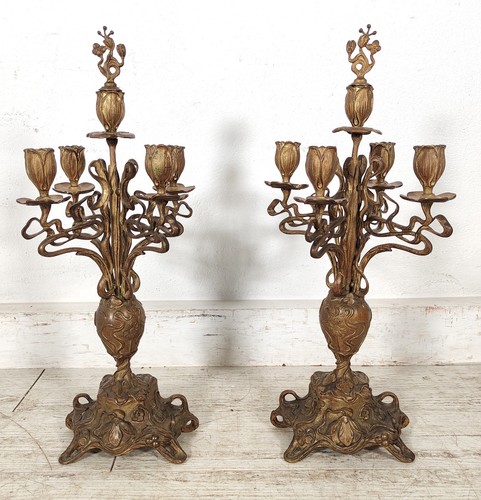 Antica coppia candeliere - antica,
