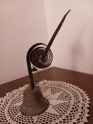 Antica campanella bronzo f - antica, v.f