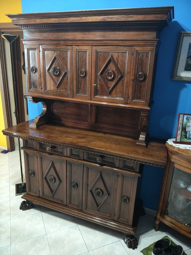 Antica credenza noce - credenza, doppio